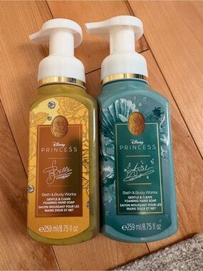 Bath & Body Works Disney Princess Foaming Hand Soap Set of 2, Belle and Ariel